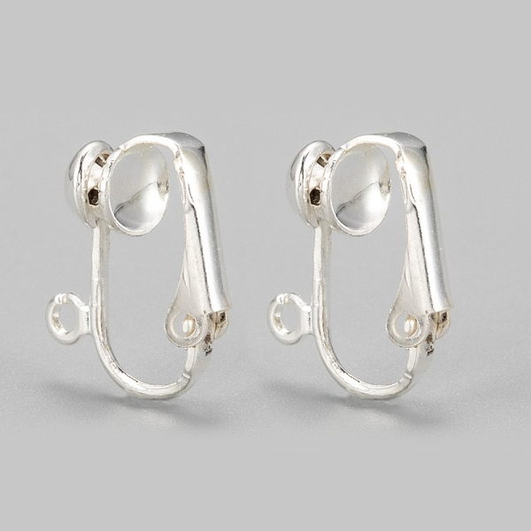 PandaHall Iron Clip-on Earring Findings, for non-pierced ears, Silver Color Plated, about 13.5mm wide, 15.5mm long, 7mm thick, hole: about...
PandaHall Iron Clip-on Earring Findings, for non-pierced ears, Silver Color Plated, about 13.5mm wide, 15.5mm long, 7mm thick, hole: about...