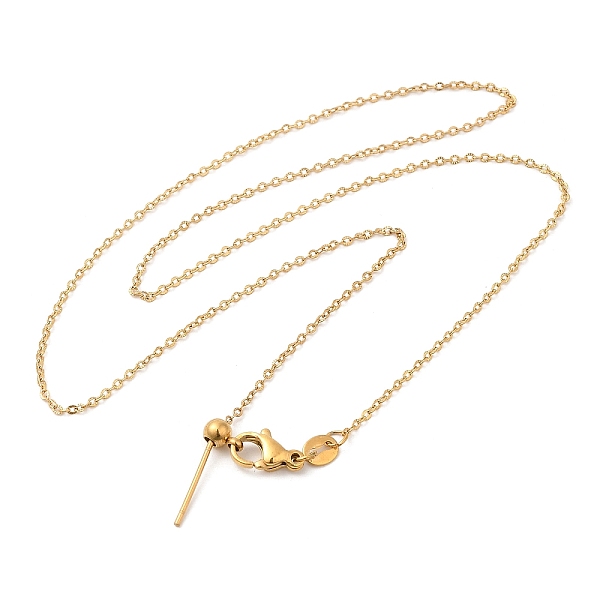 PandaHall 304 Stainless Steel Cable Chain Necklace for Women, for Beadable Necklace Making, Golden, 17.24 inch(43.8cm) 304 Stainless Steel
PandaHall 304 Stainless Steel Cable Chain Necklace for Women, for Beadable Necklace Making, Golden, 17.24 inch(43.8cm) 304 Stainless Steel