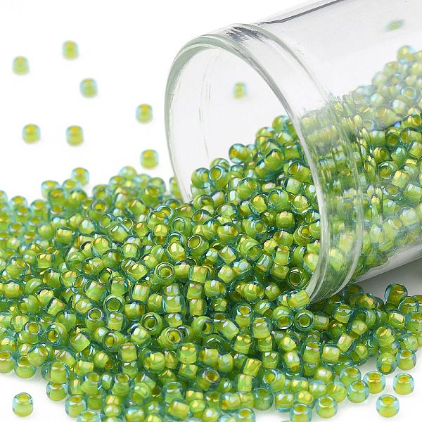 PandaHall TOHO Round Seed Beads, Japanese Seed Beads, (307) Inside Color Aqua/Opaque Yellow Lined, 11/0, 2.2mm, Hole: 0.8mm, about...
PandaHall TOHO Round Seed Beads, Japanese Seed Beads, (307) Inside Color Aqua/Opaque Yellow Lined, 11/0, 2.2mm, Hole: 0.8mm, about...