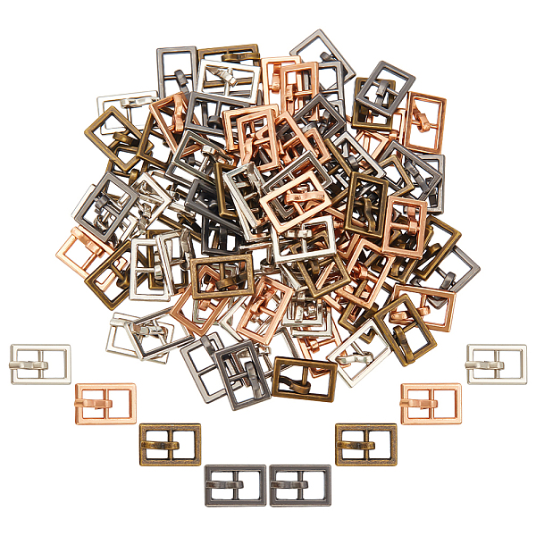 PandaHall 100Pcs 4 Colors Mini Alloy Center Bar Buckles Sets, For Doll Webbing, Strapping Bags, Garment Accessories, Rectangle, Mixed Color...
PandaHall 100Pcs 4 Colors Mini Alloy Center Bar Buckles Sets, For Doll Webbing, Strapping Bags, Garment Accessories, Rectangle, Mixed Color...