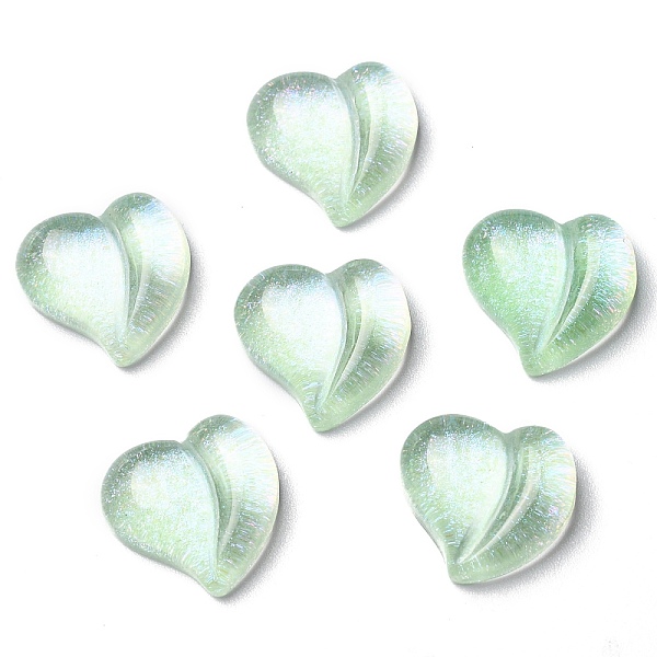 PandaHall Translucent Resin Cabochons, Glitter Heart, Light Green, 15.5x16x6.5mm Resin Heart
PandaHall Translucent Resin Cabochons, Glitter Heart, Light Green, 15.5x16x6.5mm Resin Heart