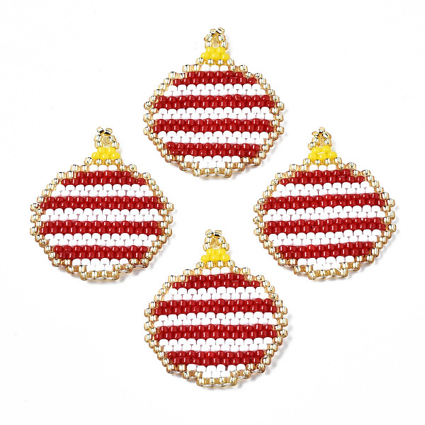PandaHall MIYUKI & TOHO Japanese Seed Beads, Handmade Pendants, Loom Pattern, Flat Round, FireBrick, 27x23x2mm, Hole: 1.4mm Glass Flat Round..., Red
PandaHall MIYUKI & TOHO Japanese Seed Beads, Handmade Pendants, Loom Pattern, Flat Round, FireBrick, 27x23x2mm, Hole: 1.4mm Glass Flat Round..., Red