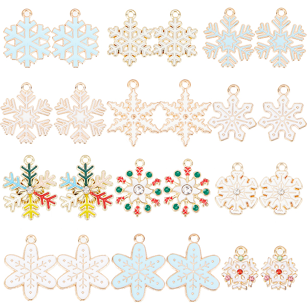 PandaHall SUNNYCLUE Snowflake Charms Bulk Assorted Christmas Snow Charms for DIY Accessories Supplies Alloy+Enamel Snowflake Multicolor
PandaHall SUNNYCLUE Snowflake Charms Bulk Assorted Christmas Snow Charms for DIY Accessories Supplies Alloy+Enamel Snowflake Multicolor