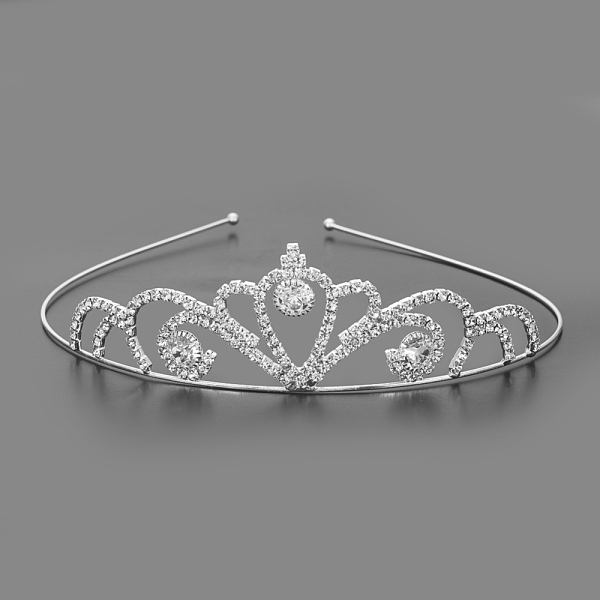 PandaHall Fashionable Wedding Crown Rhinestone Hair Bands, Headpiece, Bridal Tiaras, with Iron and Brass Base, Silver Color Plated, Crystal...
PandaHall Fashionable Wedding Crown Rhinestone Hair Bands, Headpiece, Bridal Tiaras, with Iron and Brass Base, Silver Color Plated, Crystal...