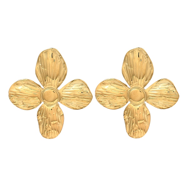 PandaHall 304 Stainless Steel Stud Earrings for Women, Flower, Real 18K Gold Plated, 33x30mm 304 Stainless Steel Flower
PandaHall 304 Stainless Steel Stud Earrings for Women, Flower, Real 18K Gold Plated, 33x30mm 304 Stainless Steel Flower