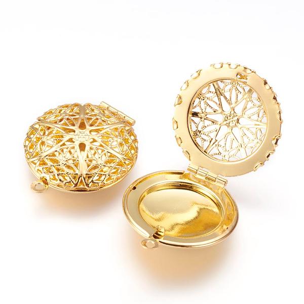 PandaHall Brass Diffuser Locket Pendants, Photo Frame Charms for Necklaces, Flat Round, Golden, 27x7mm, Hole: 2mm Brass Flat Round
PandaHall Brass Diffuser Locket Pendants, Photo Frame Charms for Necklaces, Flat Round, Golden, 27x7mm, Hole: 2mm Brass Flat Round