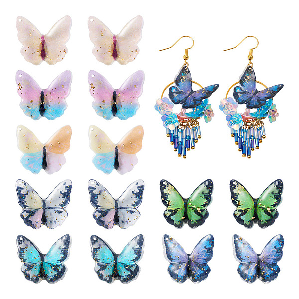 PandaHall 14Pcs 7 Colors Transparent Resin Pendants, Butterfly Charms, with Gold Foil, Mixed Color, 22x25mm, 2pcs/color Resin Butterfly..., Multicolor
PandaHall 14Pcs 7 Colors Transparent Resin Pendants, Butterfly Charms, with Gold Foil, Mixed Color, 22x25mm, 2pcs/color Resin Butterfly..., Multicolor