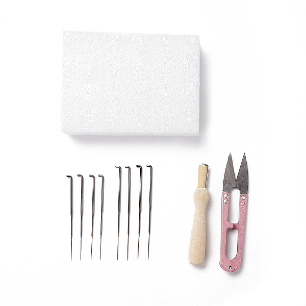 PandaHall DIY Needle Felting Tools Set, with Iron Needles, Foam Chassis, Wooden Needle Handles & Scissor, Mixed Color, 72~120x5.5~90x2~29mm..., Multicolor
PandaHall DIY Needle Felting Tools Set, with Iron Needles, Foam Chassis, Wooden Needle Handles & Scissor, Mixed Color, 72~120x5.5~90x2~29mm..., Multicolor