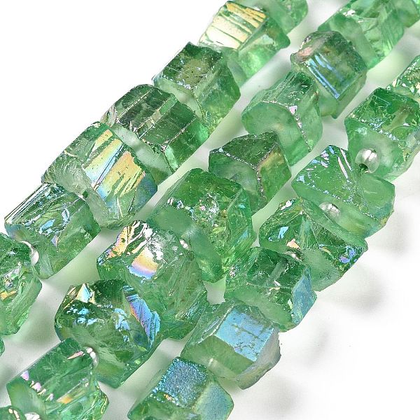 PandaHall Electroplated Natural Quartz Beads Strands, Hexagon Prism, Irregular Shape, Light Green, 8~13x10~14x6~11mm, Hole: 1mm, about...
PandaHall Electroplated Natural Quartz Beads Strands, Hexagon Prism, Irregular Shape, Light Green, 8~13x10~14x6~11mm, Hole: 1mm, about...