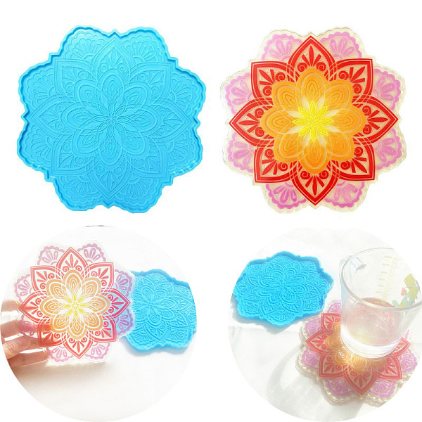 PandaHall Flower DIY Food Grade Silicone Coaster Molds, For DIY Cup Mat Decoration, UV Resin & Epoxy Resin Jewelry Making, Deep Sky Blue...
PandaHall Flower DIY Food Grade Silicone Coaster Molds, For DIY Cup Mat Decoration, UV Resin & Epoxy Resin Jewelry Making, Deep Sky Blue...