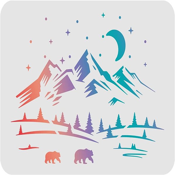 PandaHall FINGERINSPIRE Momma Bear Cub Snowy Mountain Painting Stencils Templates, 11.6x8.3 Inch Pine Trees Reusable Stencils DIY Signs for...
PandaHall FINGERINSPIRE Momma Bear Cub Snowy Mountain Painting Stencils Templates, 11.6x8.3 Inch Pine Trees Reusable Stencils DIY Signs for...