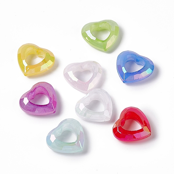 PandaHall UV Plating Rainbow Iridescent Acrylic Bead Frames, Faceted Heart, Mixed Color, 24x26x9mm, Hole: 1.5mm, Inner Diameter: 13x13mm..., Multicolor
PandaHall UV Plating Rainbow Iridescent Acrylic Bead Frames, Faceted Heart, Mixed Color, 24x26x9mm, Hole: 1.5mm, Inner Diameter: 13x13mm..., Multicolor