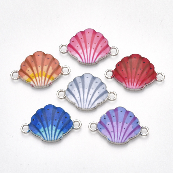 PandaHall Printed Alloy Links connectors, with Enamel, Shell, Platinum, Mixed Color, 15.5x24x2.5mm, Hole: 1.8mm Alloy Shell Shape Multicolor
PandaHall Printed Alloy Links connectors, with Enamel, Shell, Platinum, Mixed Color, 15.5x24x2.5mm, Hole: 1.8mm Alloy Shell Shape Multicolor