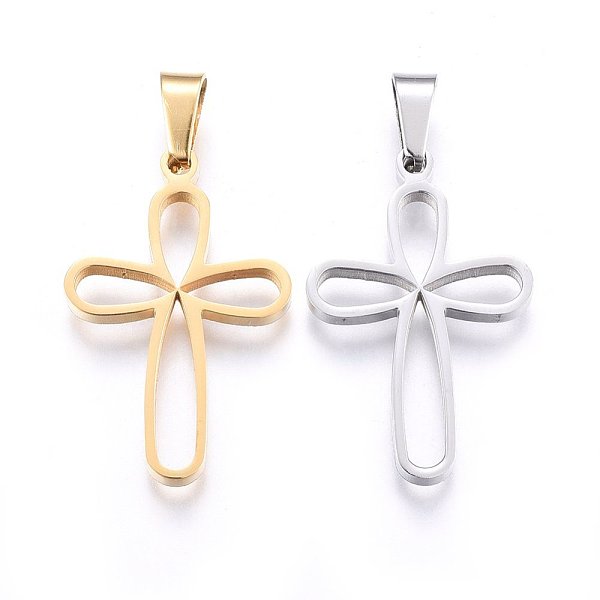 PandaHall 304 Stainless Steel Pendants, Cut-Out, with Hollow, Cross, Mixed Color, 29.5x19x2.2mm, Hole: 6x4mm 304 Stainless Steel Cross..., Multicolor
PandaHall 304 Stainless Steel Pendants, Cut-Out, with Hollow, Cross, Mixed Color, 29.5x19x2.2mm, Hole: 6x4mm 304 Stainless Steel Cross..., Multicolor