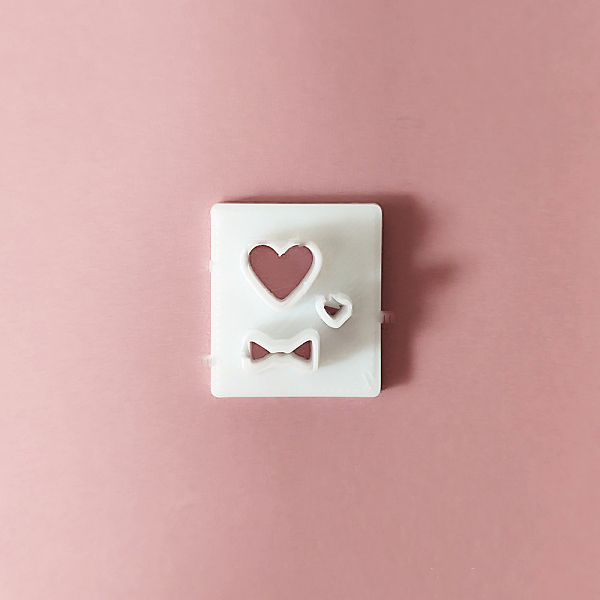 PandaHall Plastic Plasticine Tools, Clay Cutters, Modeling Tools, WhiteSmoke, Heart, 0.4~1.3x0.5~1.4cm Plastic Heart White
PandaHall Plastic Plasticine Tools, Clay Cutters, Modeling Tools, WhiteSmoke, Heart, 0.4~1.3x0.5~1.4cm Plastic Heart White