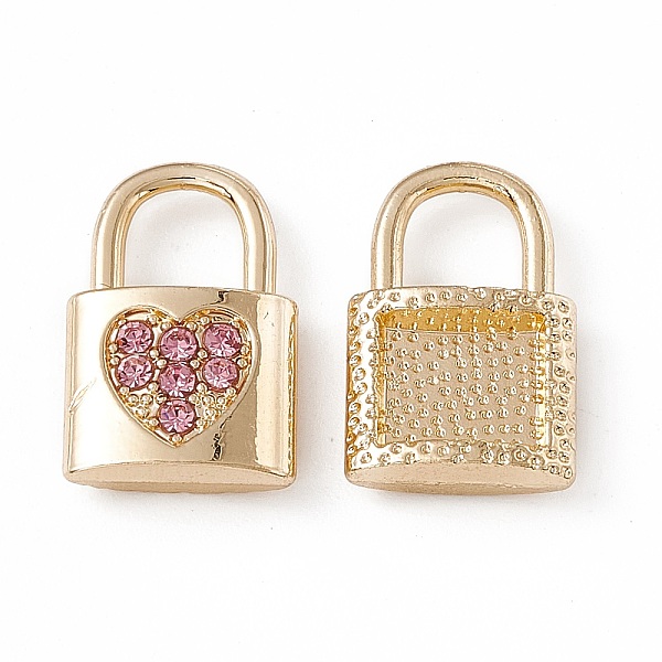 PandaHall Alloy Light Rose Rhinestone Pendants, Lock with Heart Charm, Golden, 15x9.5x3.5mm, Hole: 5x5mm Alloy+Rhinestone Lock Pink
PandaHall Alloy Light Rose Rhinestone Pendants, Lock with Heart Charm, Golden, 15x9.5x3.5mm, Hole: 5x5mm Alloy+Rhinestone Lock Pink