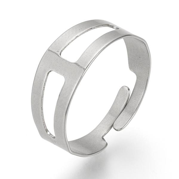 PandaHall Adjustable 304 Stainless Steel Finger Ring Settings, Stainless Steel Color, 18mm 304 Stainless Steel
PandaHall Adjustable 304 Stainless Steel Finger Ring Settings, Stainless Steel Color, 18mm 304 Stainless Steel