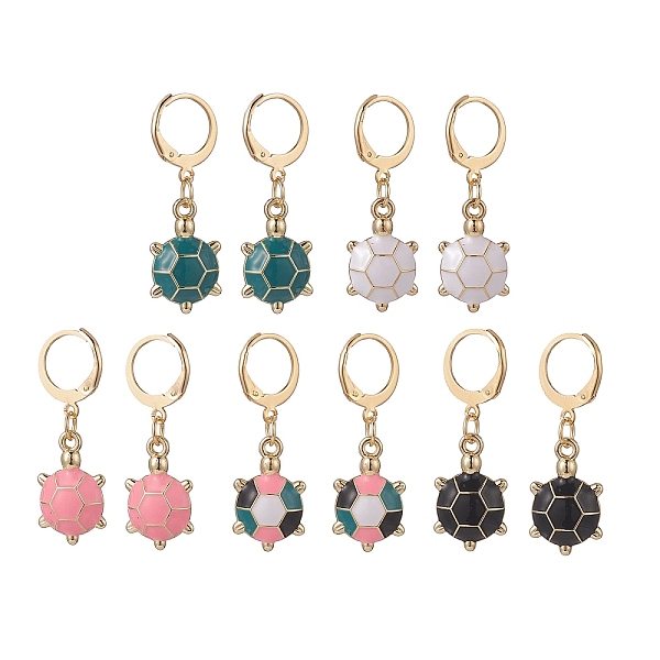 PandaHall 5 Pairs 5 Color Alloy Enamel Tortoise Dangle Leberback Earring, Golden 304 Stainless Steel Jewelry for Women, Mixed Color, 34mm..., Multicolor
PandaHall 5 Pairs 5 Color Alloy Enamel Tortoise Dangle Leberback Earring, Golden 304 Stainless Steel Jewelry for Women, Mixed Color, 34mm..., Multicolor