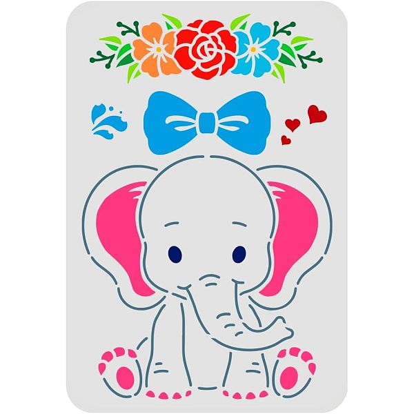 PandaHall FINGERINSPIRE Baby Elephant Stencil 29.7x21cm Cute Baby Elephant Painting Stencil for DIY Elephant Reusable Plastic Stencil for...
PandaHall FINGERINSPIRE Baby Elephant Stencil 29.7x21cm Cute Baby Elephant Painting Stencil for DIY Elephant Reusable Plastic Stencil for...