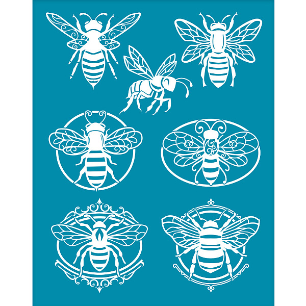 PandaHall OLYCRAFT 4x5 Inch Clay Stencils Bees Pattern Silk Screen for Polymer Silk Screen Stencils 7 Styles Bee Mesh Transfer Stencils..., Cyan
PandaHall OLYCRAFT 4x5 Inch Clay Stencils Bees Pattern Silk Screen for Polymer Silk Screen Stencils 7 Styles Bee Mesh Transfer Stencils..., Cyan