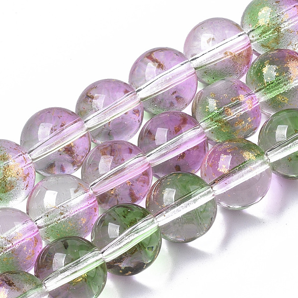 PandaHall Transparent Spray Painted Glass Bead Strands, with Golden Foil, Round, Medium Sea Green, 10~11mm, Hole: 1.4~1.6mm, about...
PandaHall Transparent Spray Painted Glass Bead Strands, with Golden Foil, Round, Medium Sea Green, 10~11mm, Hole: 1.4~1.6mm, about...