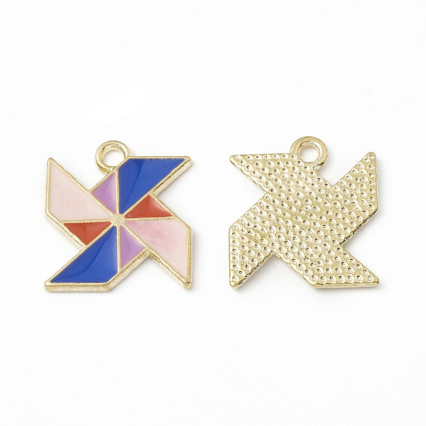 PandaHall Alloy Enamel Pendants, Windmill Charm, Golden, Misty Rose, 17x15x1.2mm, Hole: 2mm Alloy+Enamel Others
PandaHall Alloy Enamel Pendants, Windmill Charm, Golden, Misty Rose, 17x15x1.2mm, Hole: 2mm Alloy+Enamel Others