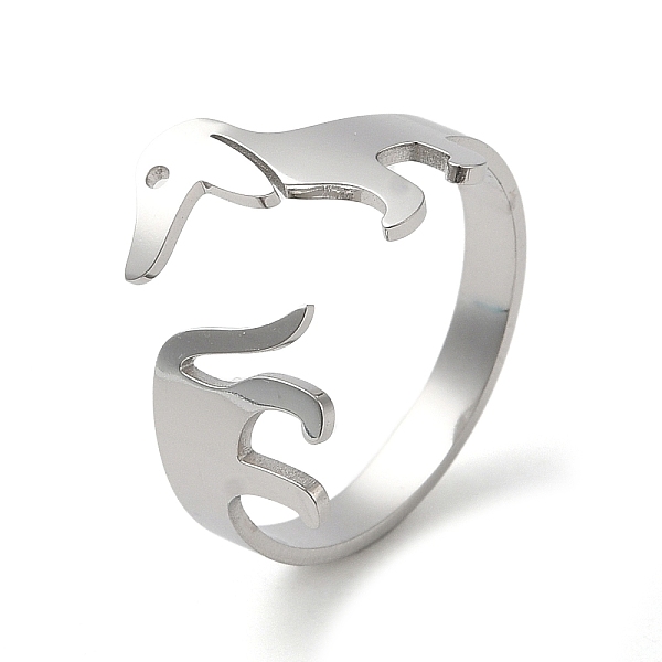 PandaHall 304 Stainless Steel Cuff Rings, Open Finger Ring for Women, Dachshund Dog, Stainless Steel Color, US Size 8 1/2(18.5mm) 304...
PandaHall 304 Stainless Steel Cuff Rings, Open Finger Ring for Women, Dachshund Dog, Stainless Steel Color, US Size 8 1/2(18.5mm) 304...
