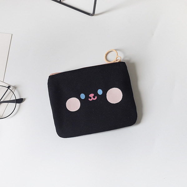 PandaHall Cloth Wallets, Change Purse with Zipper, Rectangle with Smiling Face Pattern, Black, 11x10cm Cloth Rectangle Black
PandaHall Cloth Wallets, Change Purse with Zipper, Rectangle with Smiling Face Pattern, Black, 11x10cm Cloth Rectangle Black