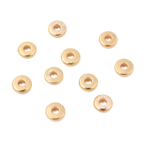 PandaHall Brass Spacer Beads, Disc, Real 18K Gold Plated, 4x1mm, Hole: 1.2mm Brass Disc
PandaHall Brass Spacer Beads, Disc, Real 18K Gold Plated, 4x1mm, Hole: 1.2mm Brass Disc