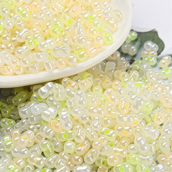 PandaHall Ceylon Glass Seed Beads, Peanut, Champagne Yellow, 4~4.5x2~2.5x2~2.5mm, Hole: 0.8~0.9mm, about 10000pcs/pound Glass Peanut
PandaHall Ceylon Glass Seed Beads, Peanut, Champagne Yellow, 4~4.5x2~2.5x2~2.5mm, Hole: 0.8~0.9mm, about 10000pcs/pound Glass Peanut