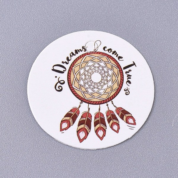 PandaHall Paper Hanging Tags, for Wedding Favors, Birthday or Special Event, Flat Round, Woven Net/Web with Feather Pattern, Colorful...
PandaHall Paper Hanging Tags, for Wedding Favors, Birthday or Special Event, Flat Round, Woven Net/Web with Feather Pattern, Colorful...