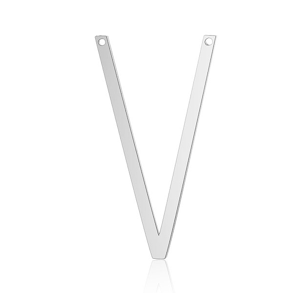 PandaHall 201 Stainless Steel Links connectors, Letter, Stainless Steel Color, Letter.V, 37x20x1mm, Hole: 1mm 201 Stainless Steel Letter V
PandaHall 201 Stainless Steel Links connectors, Letter, Stainless Steel Color, Letter.V, 37x20x1mm, Hole: 1mm 201 Stainless Steel Letter V