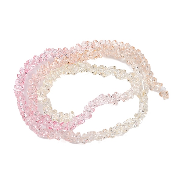 PandaHall Transparent Baking Paint Glass Bead Strands, Segmented Multi-color Beads, Triangle, Bisque, 4.5x4x3.5mm, Hole: 1mm, about..., Orange
PandaHall Transparent Baking Paint Glass Bead Strands, Segmented Multi-color Beads, Triangle, Bisque, 4.5x4x3.5mm, Hole: 1mm, about..., Orange