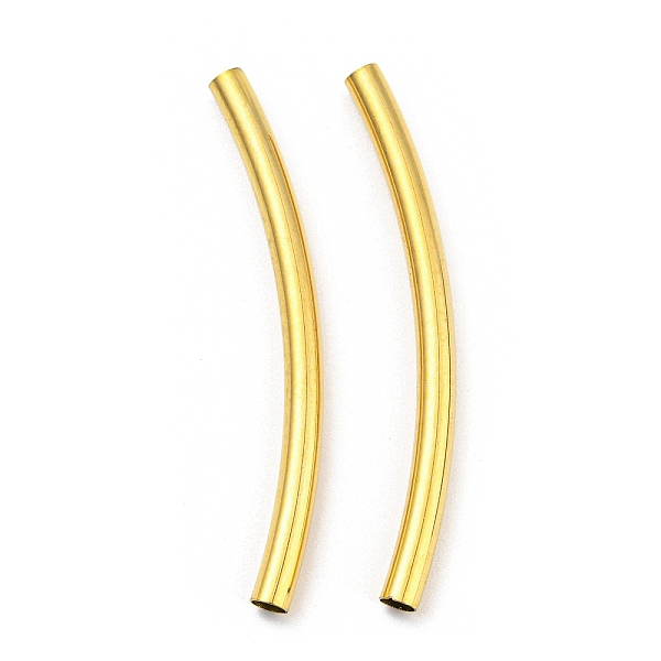 PandaHall 304 Stainless Steel Tube Beads, Curved Tube, Golden, 40x3mm, Hole: 2.5mm 304 Stainless Steel Tube
PandaHall 304 Stainless Steel Tube Beads, Curved Tube, Golden, 40x3mm, Hole: 2.5mm 304 Stainless Steel Tube