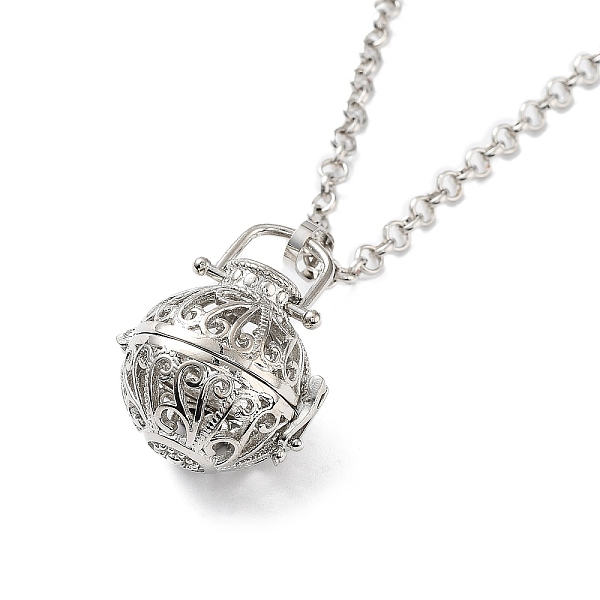 PandaHall Brass Pendant Necklaces, with Iron Rolo Chains, Round, 32.20 inch(81.8cm), Pendant: 32x25x21mm Brass Round
PandaHall Brass Pendant Necklaces, with Iron Rolo Chains, Round, 32.20 inch(81.8cm), Pendant: 32x25x21mm Brass Round