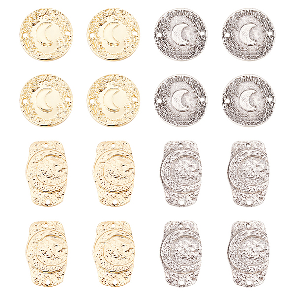 PandaHall ARRICRAFT 28Pcs 4 Styles Alloy Connector Charms, Cadmium Free & Nickel Free & Lead Free, Flat Round & Rectangle with Moon, Mixed...
PandaHall ARRICRAFT 28Pcs 4 Styles Alloy Connector Charms, Cadmium Free & Nickel Free & Lead Free, Flat Round & Rectangle with Moon, Mixed...