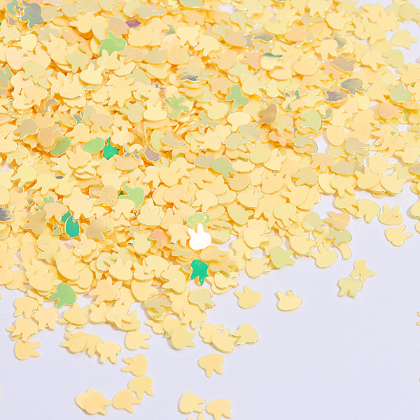 PandaHall Shining Bunny Nail Art Glitter Manicure Sequins, DIY Sparkly Paillette Tips Nail, Rabbit Head, Yellow, 4x4x0.3mm, about...
PandaHall Shining Bunny Nail Art Glitter Manicure Sequins, DIY Sparkly Paillette Tips Nail, Rabbit Head, Yellow, 4x4x0.3mm, about...