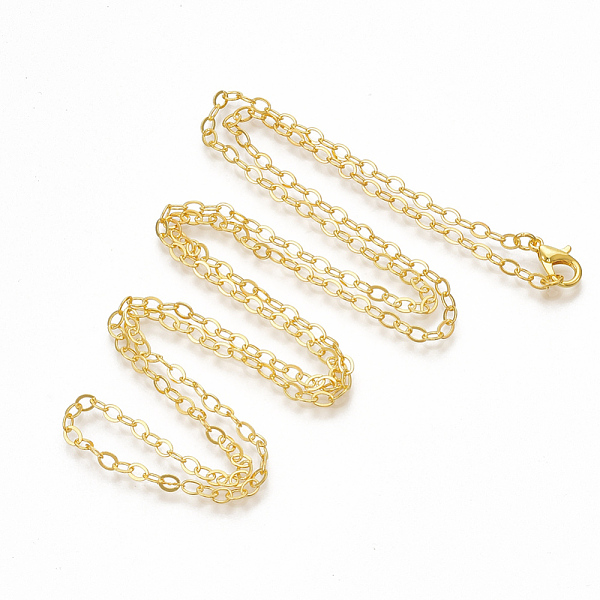 PandaHall Brass Cable Chain Necklace Making, with Lobster Claw Clasps, Golden, 32 inch(81.5cm) Brass
PandaHall Brass Cable Chain Necklace Making, with Lobster Claw Clasps, Golden, 32 inch(81.5cm) Brass