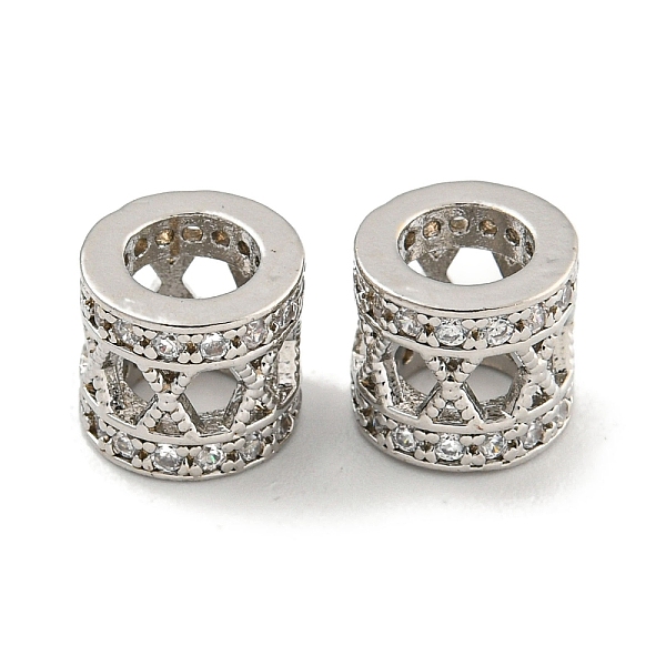 PandaHall Rack Plating Brass Micro Pave Clear Cubic Zirconia European Beads, Large Hole Beads, Long-Lasting Plated, Lead Free & Cadmium Free...
PandaHall Rack Plating Brass Micro Pave Clear Cubic Zirconia European Beads, Large Hole Beads, Long-Lasting Plated, Lead Free & Cadmium Free...