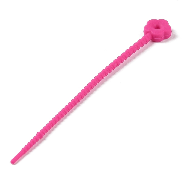 PandaHall Flower Shape Silicone Cable Zip Ties, Cord Organizer Strap, for Wire Management, Deep Pink, 130x14x5mm Silicone Flower
PandaHall Flower Shape Silicone Cable Zip Ties, Cord Organizer Strap, for Wire Management, Deep Pink, 130x14x5mm Silicone Flower