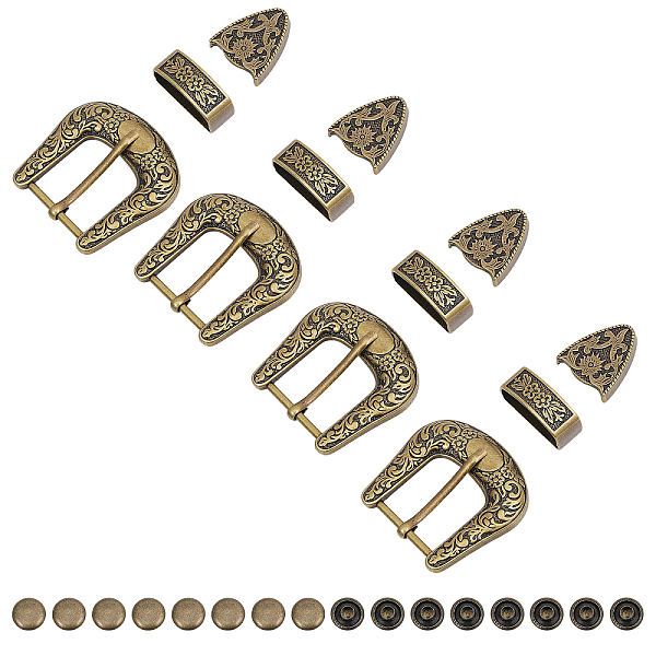PandaHall CHGCRAFT 4 Sets Belt Alloy Buckle Sets, include Roller Buckle, Rectangle Silder Charm, Triangle Zipper Stopper, Antique Bronze...
PandaHall CHGCRAFT 4 Sets Belt Alloy Buckle Sets, include Roller Buckle, Rectangle Silder Charm, Triangle Zipper Stopper, Antique Bronze...