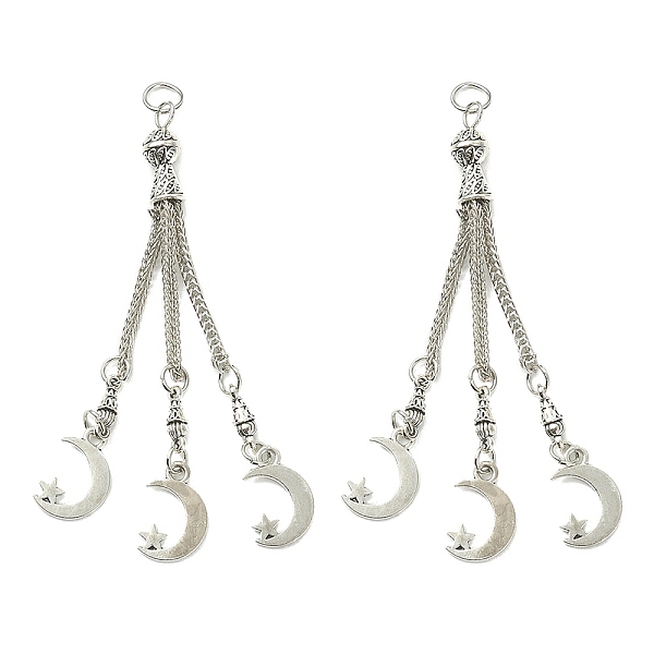 PandaHall Tibetan Style Alloy Feather Tassel Big Pendants, Antique Silver, 83x2mm, Hole: 5mm, Pendant: 16.5x11x1mm Alloy
PandaHall Tibetan Style Alloy Feather Tassel Big Pendants, Antique Silver, 83x2mm, Hole: 5mm, Pendant: 16.5x11x1mm Alloy