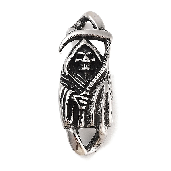PandaHall Halloween 304 Stainless Steel Grim Reaper Death Links Connector Charms, for Leather Cord Bracelets Making, Antique Silver...
PandaHall Halloween 304 Stainless Steel Grim Reaper Death Links Connector Charms, for Leather Cord Bracelets Making, Antique Silver...