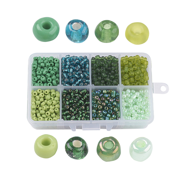 PandaHall 6/0 Glass Seed Beads, Mixed Style, Round, Green, 4x3mm, Hole: 1mm, about 1900pcs/box, Packaging Box: 11x7x3cm Glass Green
PandaHall 6/0 Glass Seed Beads, Mixed Style, Round, Green, 4x3mm, Hole: 1mm, about 1900pcs/box, Packaging Box: 11x7x3cm Glass Green