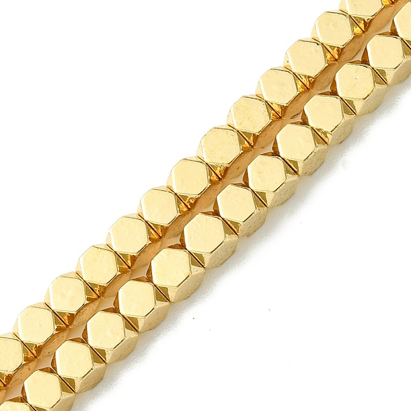 PandaHall Electroplated Synthetic Non-Magnetic Hematite Beads Strands, Faceted, Cube, Golden Plated, 3x3x3mm, Hole: 1mm, about 129pcs/strand...
PandaHall Electroplated Synthetic Non-Magnetic Hematite Beads Strands, Faceted, Cube, Golden Plated, 3x3x3mm, Hole: 1mm, about 129pcs/strand...