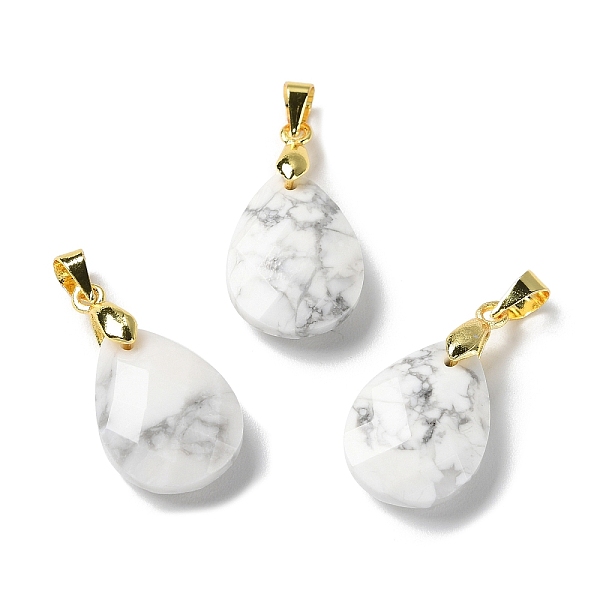 PandaHall Natural Howlite Pendants, Teardrop Charms, Faceted, with Ion Plating(IP) Golden Plated Brass Findings, 18x13x6mm, Hole: 4x3.3mm...
PandaHall Natural Howlite Pendants, Teardrop Charms, Faceted, with Ion Plating(IP) Golden Plated Brass Findings, 18x13x6mm, Hole: 4x3.3mm...