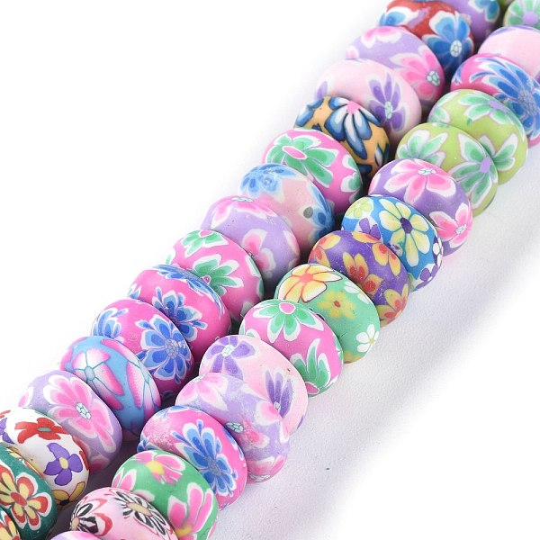 PandaHall Handmade Flower Printed Polymer Clay Beads Strands, Rondelle, Colorful, 11~12.7x5.8~6.2mm, Hole: 1.4mm, about 56pcs/Strand...
PandaHall Handmade Flower Printed Polymer Clay Beads Strands, Rondelle, Colorful, 11~12.7x5.8~6.2mm, Hole: 1.4mm, about 56pcs/Strand...