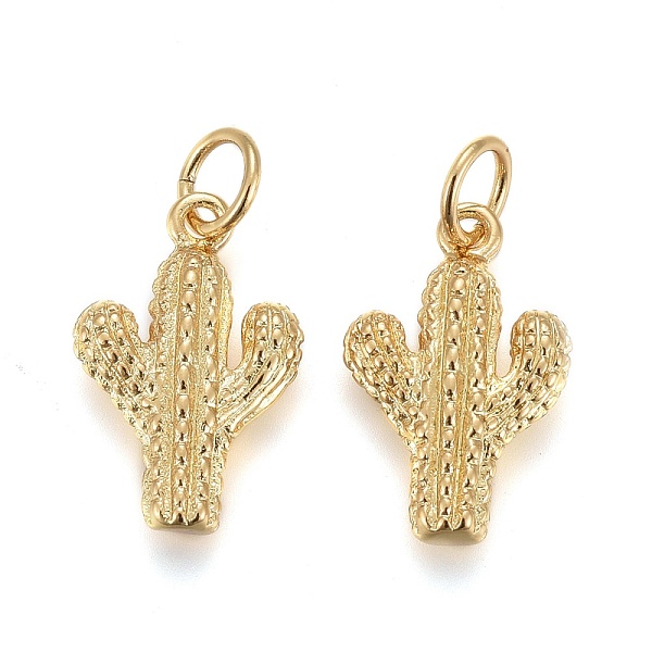 PandaHall Brass Pendants, with Jump Rings, Long-Lasting Plated, Cactus, Real 18K Gold Plated, 13.5x9x3mm, Hole: 3mm Brass Others
PandaHall Brass Pendants, with Jump Rings, Long-Lasting Plated, Cactus, Real 18K Gold Plated, 13.5x9x3mm, Hole: 3mm Brass Others