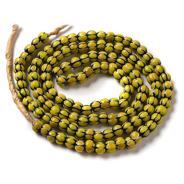 PandaHall Handmade Nepalese Lampwork Beads, Drum with Eye Pattern, Yellow, 6~7x3.5mm, Hole: 1.8~2mm, about 129~134pcs/strand, 25.51~25.98''...
PandaHall Handmade Nepalese Lampwork Beads, Drum with Eye Pattern, Yellow, 6~7x3.5mm, Hole: 1.8~2mm, about 129~134pcs/strand, 25.51~25.98''...