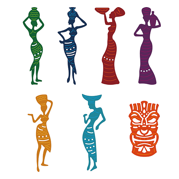 PandaHall GLOBLELAND 7Pcs African Tribal Cutting Dies Metal Figures Tribal Faces Die Cuts Embossing Stencils Template for Paper Card Making...
PandaHall GLOBLELAND 7Pcs African Tribal Cutting Dies Metal Figures Tribal Faces Die Cuts Embossing Stencils Template for Paper Card Making...